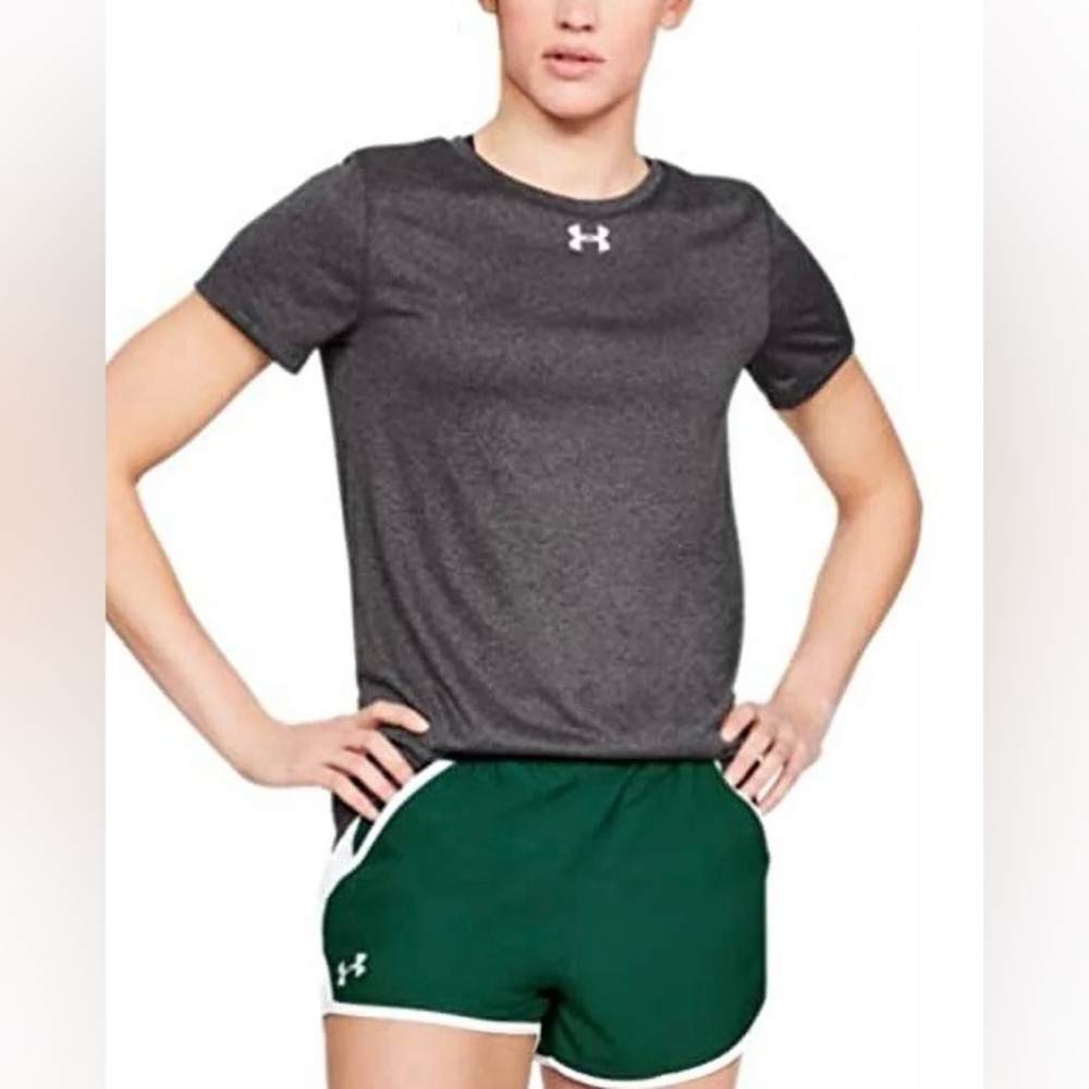 Under Armour Women's UA Locker 2.0 T-Shirt Gray Athletic Tee 1305510-090 Sz 2XL